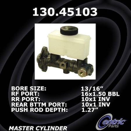Centric Parts Premium Brake Master Cylinder, 130.45103 130.45103